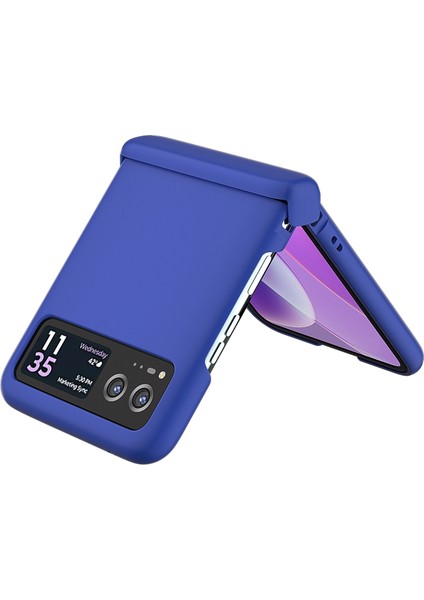 Motorola Razr 40 5g Kılıf Cilt Dokunma Menteşe Koruma Telefon Kılıfı-Koyu Mavi (Yurt Dışından) fırsatları