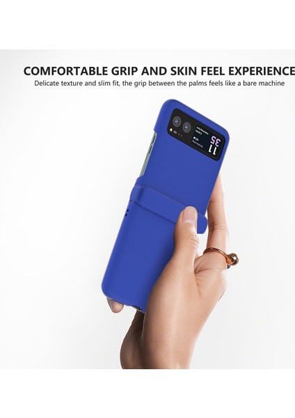 Motorola Razr 40 5g Kılıf Cilt Dokunma Menteşe Koruma Telefon Kılıfı-Koyu Mavi (Yurt Dışından) indirimleri