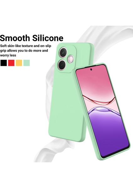 Oppo A5 Pro 4g(Global)/5g(Global)/a5 Energy 5g(China) Sıvı Silikon Kılıf Telefon Arka Kapağı El Kayışı Ile-Yeşil (Yurt Dışından) modelleri