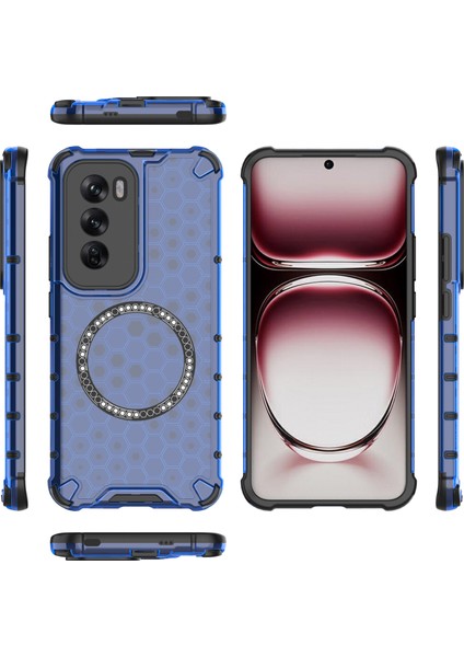 Oppo RENO12 5g (Global) Manyetik Kılıf Honeycomb Hybrid Serisi Tpu+Pc Telefon Kılıfı-Mavi (Yurt Dışından) indirimleri