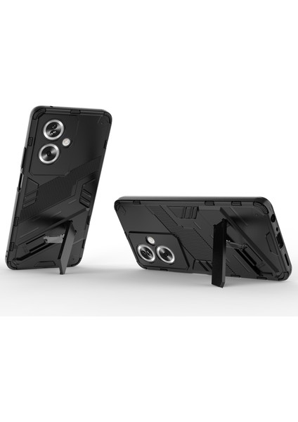 Oppo A79 5g/a2 5g Telefon Kılıfı Çizilmeye Dayanıklı Pc+Tpu Kickstand Kılıfı-Siyah (Yurt Dışından) fiyatları