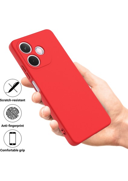 Oppo A5 Pro 4g(Global)/5g(Global)/a5 Energy 5g(China) Sıvı Silikon Kılıf Telefon Arka Kapağı El Kayışı Ile-Kırmızı (Yurt Dışından) fiyatları