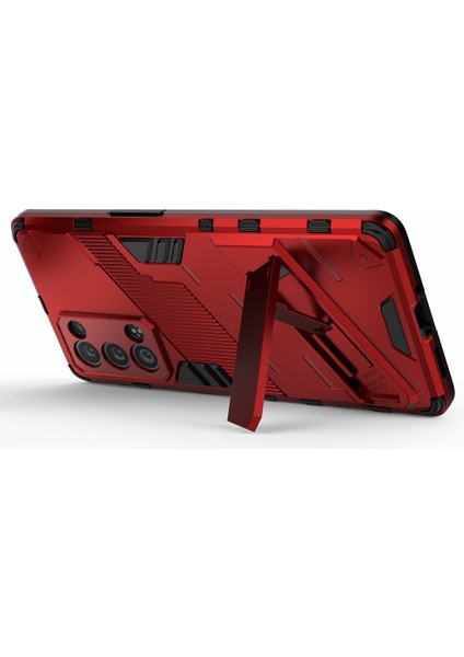 Oppo Reno6 Pro+5g/pro 5g (Snapdragon) Için Ağır Hizmet Hibrit Pc+Tpu Kombo Telefon Kılıfı ve Ayaklığı - Kırmızı (Yurt Dışından) fırsatları