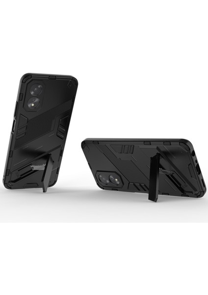 Oppo A38 4g Kılıf Çizilmeye Dayanıklı Kickstand Cep Telefonu Kılıfı-Siyah (Yurt Dışından) fiyatları