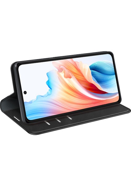 Oppo A79 5g/a2 5g Cep Telefonu Kılıfları Skin-Touch Pu Deri Cüzdan Standı Kılıfı-Siyah (Yurt Dışından) modelleri