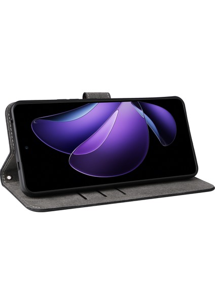 Oppo RENO13 F 5g/4g Cüzdan Kılıfı Rfıd Engelleme Pu Deri Kapak Standı Görünüm-Siyah (Yurt Dışından) fırsatları