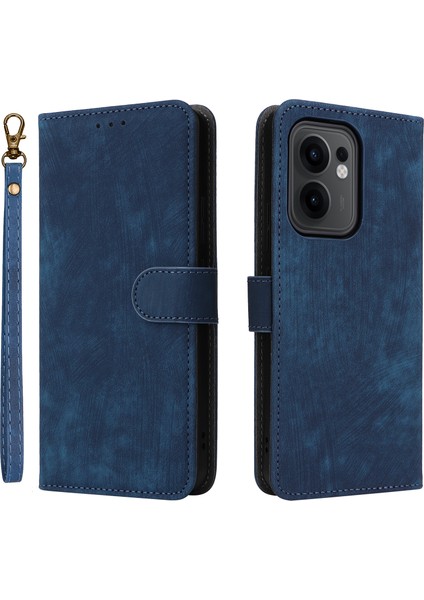 Oppo RENO13 F 5g/4g Cüzdan Kılıfı Rfıd Engelleme Pu Deri Kapak Standı Görünüm-Mavi (Yurt Dışından)