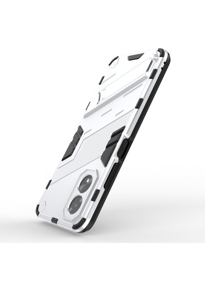 Oppo A38 4g Kılıf Çizilmeye Dayanıklı Kickstand Cep Telefonu Kılıfı-Beyaz (Yurt Dışından) modelleri
