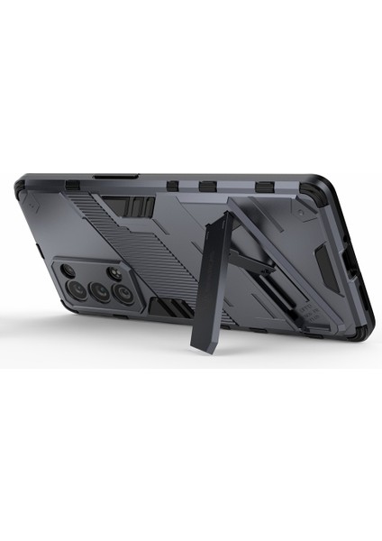 Oppo Reno6 Pro+5g/pro 5g (Snapdragon) Için Ağır Hizmet Hibrit Pc+Tpu Kombo Telefon Kılıfı ve Ayaklığı - Gri (Yurt Dışından) fırsatları
