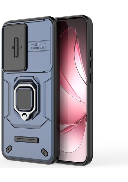 Oppo RENO13 Pro 5g Kılıf Pc+Tpu Kickstand Telefon Koruyucu Lens Kapağı-Mavi (Yurt Dışından) fiyatları