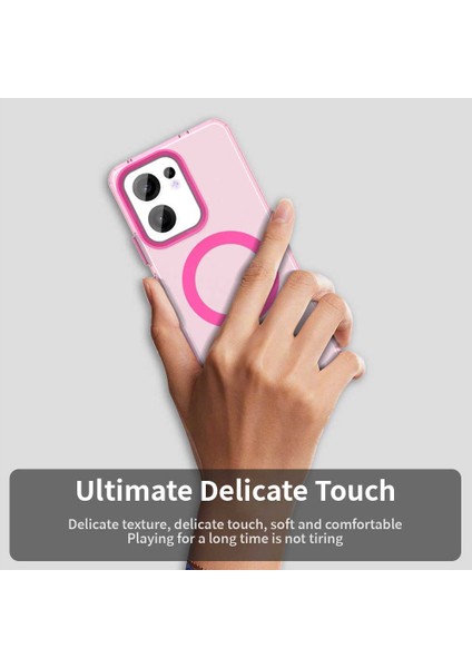 Oppo RENO13 F 5g Kılıfı Magsafe Anti Drop Hibrit Telefon Arka Kapağı ile Uyumlu-Kırmızı (Yurt Dışından) indirimleri