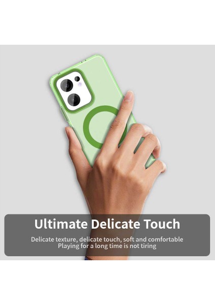 Oppo RENO13 F 5g Kılıfı Magsafe Anti Drop Hibrit Telefon Arka Kapağı ile Uyumlu-Yeşil (Yurt Dışından) indirimleri