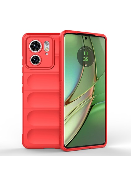 Motorola Edge 40 5g Darbeye Dayanıklı Sağlam Telefon Kılıfı-Kırmızı Tpu Telefon Kılıfı (Yurt Dışından)