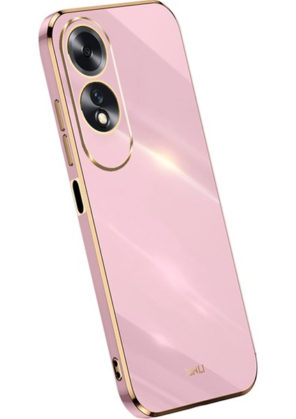Xınlı Oppo A60 4g Kılıf Yumuşak Tpu Elektrokaplama Darbeye Dayanıklı Telefon Kılıfı-Mor (Yurt Dışından)