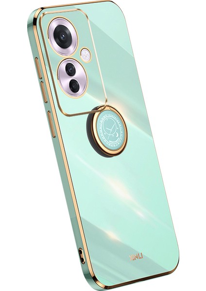 Xınlı Oppo RENO11 F 5g Kılıf Elektrokaplama Tpu Telefon Kılıfı Kickstand Ile-Camgöbeği (Yurt Dışından)