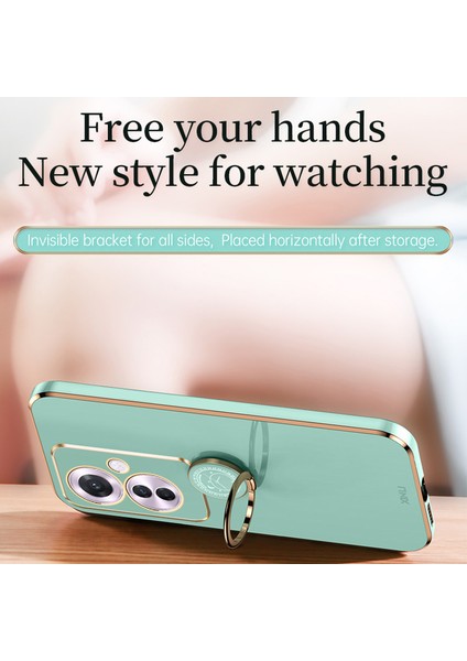 Xınlı Oppo RENO11 F 5g Kılıf Elektrokaplama Tpu Telefon Kılıfı Kickstand Ile-Camgöbeği (Yurt Dışından) fiyatları