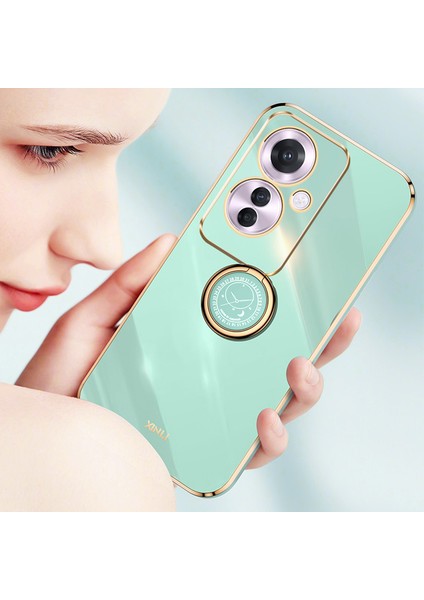 Xınlı Oppo RENO11 F 5g Kılıf Elektrokaplama Tpu Telefon Kılıfı Kickstand Ile-Camgöbeği (Yurt Dışından) modelleri