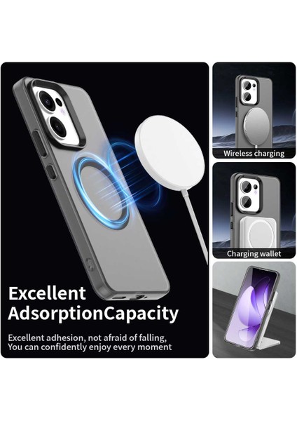 Oppo RENO13 F 5g Kılıfı Magsafe Anti Drop Hibrit Telefon Arka Kapağı ile Uyumlu-Siyah (Yurt Dışından) fırsatları