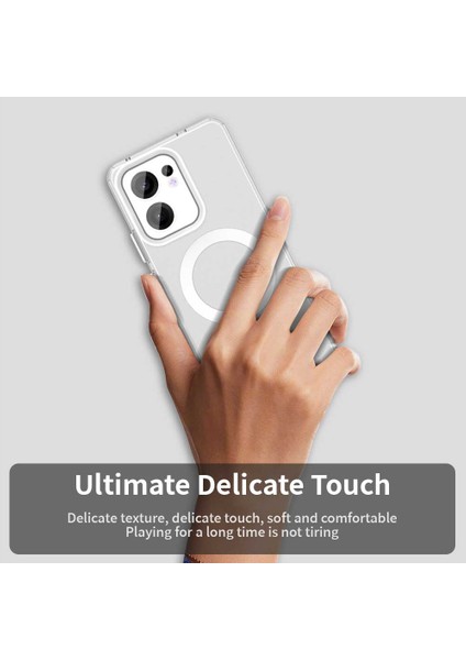 Oppo RENO13 F 5g Kılıfı Magsafe Anti Drop Hibrit Telefon Arka Kapağı ile Uyumlu-Beyaz (Yurt Dışından) indirimleri
