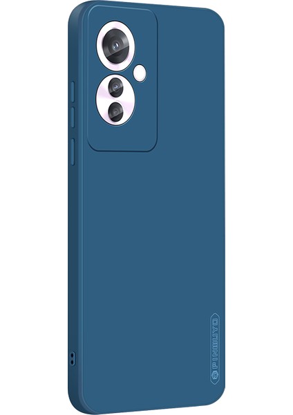 Pınwuyo Jk Dokunmatik Serisi Oppo RENO11 F 5g Kılıf Ipeksi Dokunmatik Yumuşak Tpu Telefon Arka Kapağı-Lacivert (Yurt Dışından)