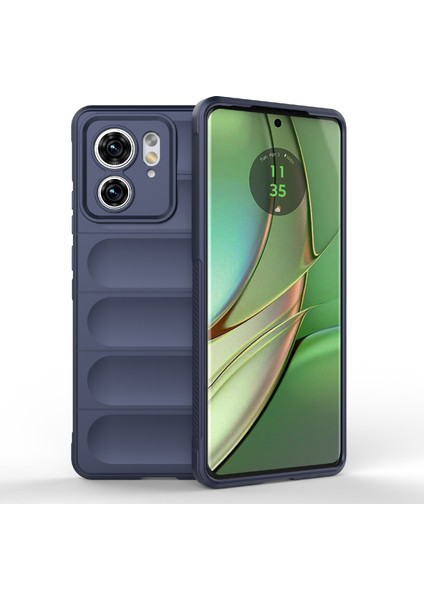 Tpu Telefon Kılıfı Motorola Edge 40 5g Darbeye Dayanıklı Sağlam Telefon Kılıfı-Koyu Mavi (Yurt Dışından)