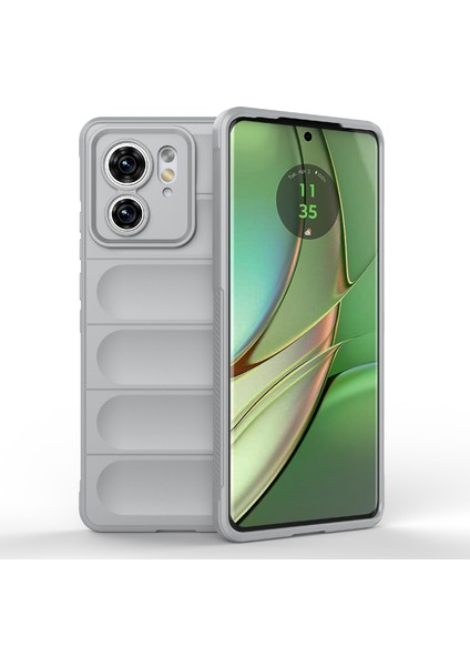 Motorola Edge 40 5g Darbeye Dayanıklı Sağlam Telefon Kılıfı Için Tpu Telefon Kılıfı-Açık Gri (Yurt Dışından)