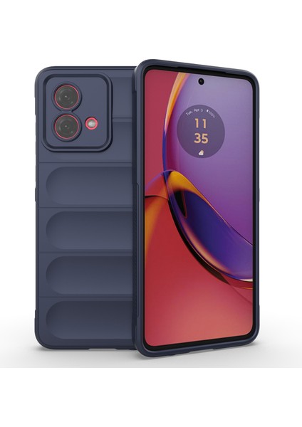 Motorola Moto G84 5g Kılıf Çizilmez Sağlam Telefon Tpu Kılıfı-Koyu Mavi (Yurt Dışından)