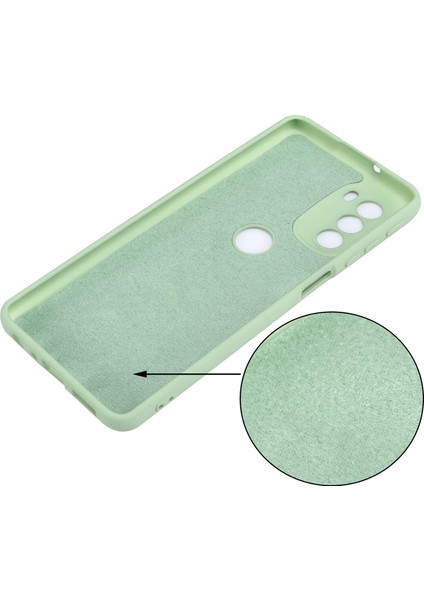 Motorola Moto G51 5g Sıvı Silikon Telefon Kılıfı Yumuşak Mikrofiber Astar Ipeksi-Yumuşak Koruyucu Kılıf Kayışlı-Yeşil (Yurt Dışından) indirimleri