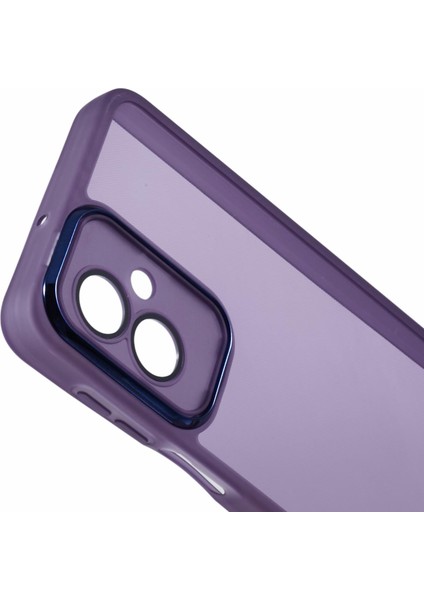 Dksm Serisi Motorola Moto G54 5G/G54 Power 5G/G64 5g Kılıf Elektrolizle Kaplanmış Kamera Çerçevesi Tpu Telefon Kılıfı-Şeffaf Mor (Yurt Dışından) indirimleri