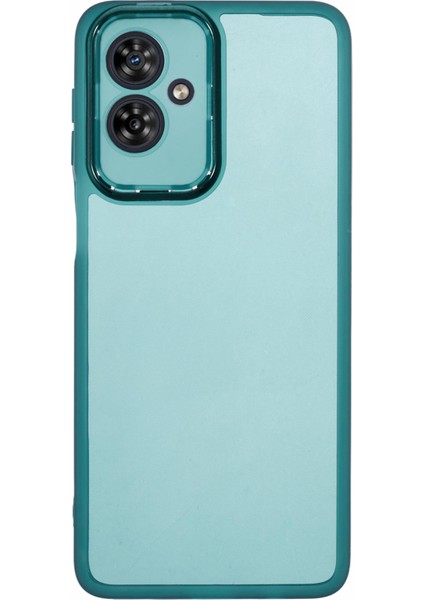 Dksm Serisi Motorola Moto G54 5G/G54 Power 5G/G64 5g Kılıf Elektrokaplama Kamera Çerçevesi Tpu Telefon Kılıfı-Şeffaf Ordu Yeşili (Yurt Dışından)