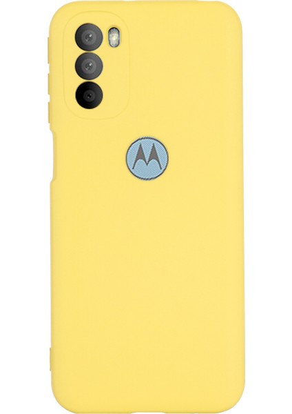 Motorola Moto G51 5g Sıvı Silikon Telefon Kılıfı Yumuşak Mikrofiber Astar Ipeksi-Yumuşak Koruyucu Kılıf Kayışlı-Sarı (Yurt Dışından) modelleri