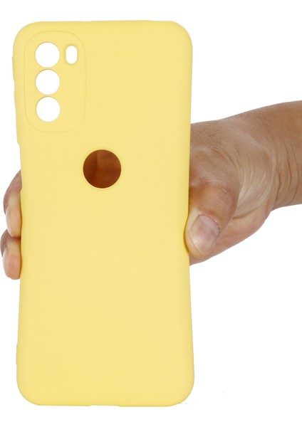 Motorola Moto G51 5g Sıvı Silikon Telefon Kılıfı Yumuşak Mikrofiber Astar Ipeksi-Yumuşak Koruyucu Kılıf Kayışlı-Sarı (Yurt Dışından) fırsatları