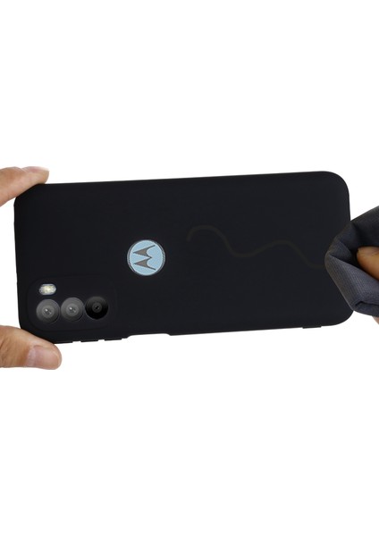 Motorola Moto G51 5g Sıvı Silikon Telefon Kılıfı Yumuşak Mikrofiber Astar Ipeksi Yumuşak Koruyucu Kılıf Kayışlı-Siyah (Yurt Dışından) fiyatları