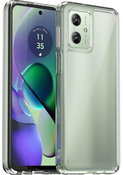 Motorola Moto G54 5g Tpu+Akrilik Kılıf Şeffaf Arka Telefon Kılıfı-Şeffaf (Yurt Dışından)