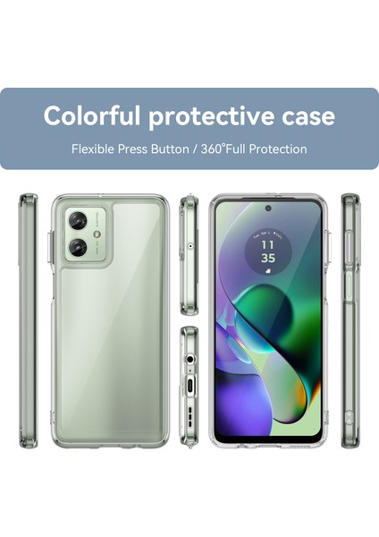Motorola Moto G54 5g Tpu+Akrilik Kılıf Şeffaf Arka Telefon Kılıfı-Şeffaf (Yurt Dışından) fiyatları