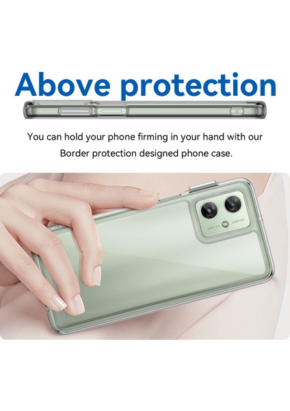 Motorola Moto G54 5g Tpu+Akrilik Kılıf Şeffaf Arka Telefon Kılıfı-Şeffaf (Yurt Dışından) indirimleri
