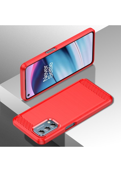 1.8mm Karbon Fiber Doku Fırçalanmış Yüzey Tpu Kılıf Hava Yastığı Tamponlama Süper Esnek Telefon Kılıfı Motorola Moto E40/E30/E20-KIRMIZI (Yurt Dışından) fiyatları