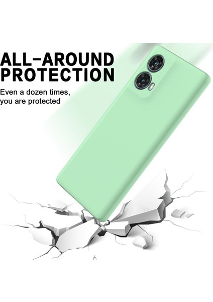 Motorola Moto G85 5G/S50 Neo 5g Kılıf Bilek Kayışlı Sıvı Silikon Telefon Kılıfı-Yeşil (Yurt Dışından) indirimleri