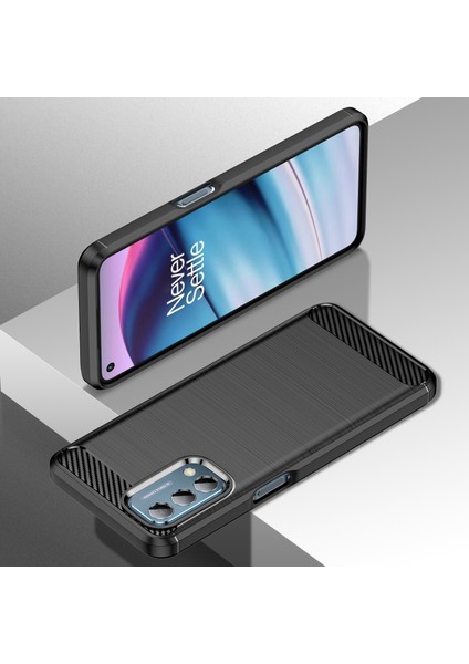 1.8mm Karbon Fiber Doku Fırçalanmış Yüzey Tpu Kılıf Hava Yastığı Tamponlama Süper Esnek Telefon Kılıfı Motorola Moto E40/E30/E20-SIYAH (Yurt Dışından) fiyatları