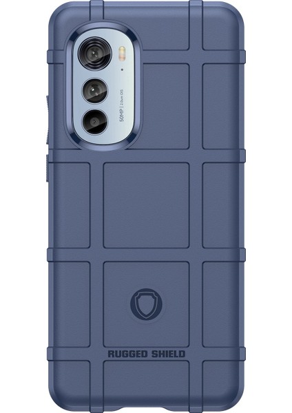 Motorola Edge (2022)5G Grid Kaymaz Aşınmaya Karşı Dayanıklı Kare Telefon Kılıfı Kalınlaştırılmış Tpu Şok Emici Koruyucu-Mavi (Yurt Dışından) fiyatları
