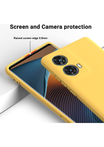 Motorola Moto G85 5G/S50 Neo 5g Kılıf Bilek Kayışlı Sıvı Silikon Telefon Kılıfı-Sarı (Yurt Dışından) fırsatları