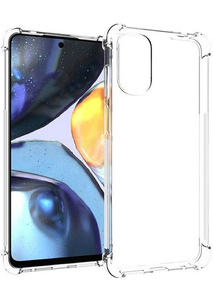 Motorola Moto G22 Yumuşak Tpu Şeffaf Telefon Kılıfı Hafif Dört Köşe Şok Emici Kaymaz Koruyucu Arka Kapak (Yurt Dışından)