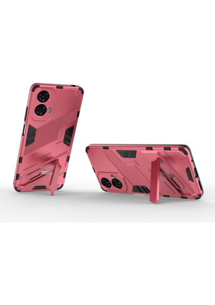 Motorola Moto G24 4g Kılıf Pc+Tpu Darbeye Dayanıklı Telefon Kılıfı Kickstand Ile-Gül (Yurt Dışından) modelleri