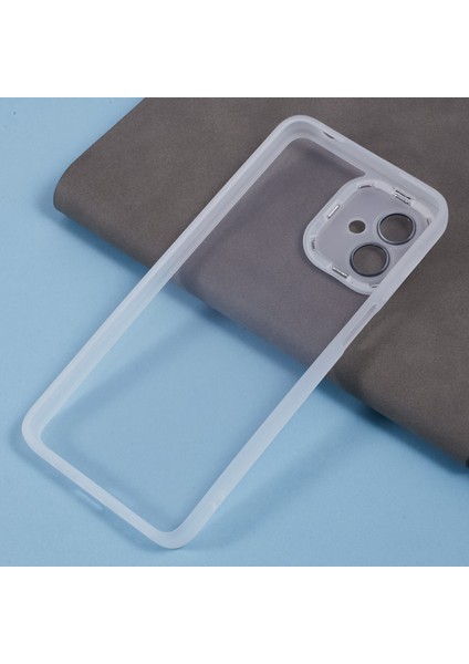 Dksm Serisi Motorola Moto G14 4g Kılıf Elektrokaplama Kamera Çerçevesi Tpu Telefon Kılıfı-Şeffaf Beyaz (Yurt Dışından) modelleri