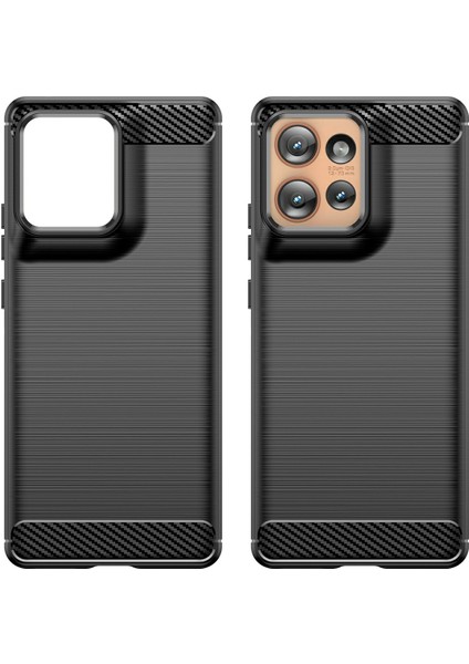 Motorola Edge 50 5g Kılıf Karbon Fiber Doku Tpu Fırçalanmış Telefon Kılıfı-Siyah (Yurt Dışından) modelleri