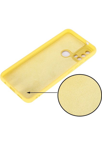 Motorola Moto E20/E30/E40 Sıvı Silikon Koruyucu Kılıf Çizilmez Ince Telefon Kılıfı Kayışlı-Sarı (Yurt Dışından) fırsatları