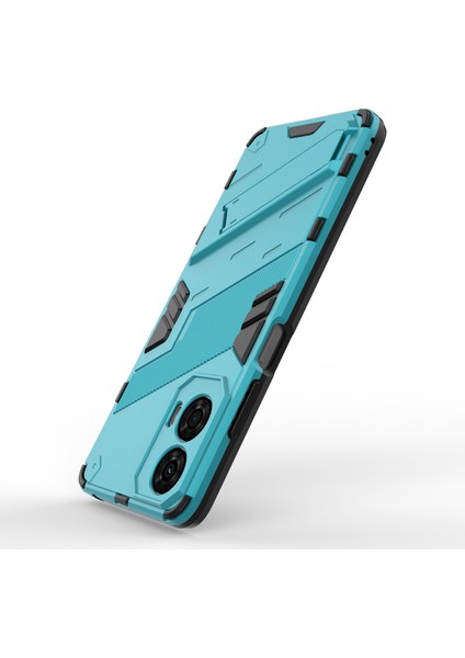 Motorola Moto G24 4g Kılıf Pc+Tpu Darbeye Dayanıklı Telefon Kılıfı Kickstand Ile-Bebek Mavisi (Yurt Dışından) fırsatları