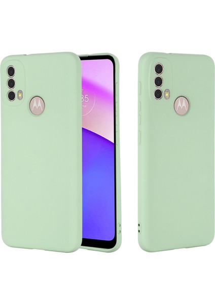 Motorola Moto E20/E30/E40 Sıvı Silikon Koruyucu Kılıf Çizilmez Ince Telefon Kılıfı Kayışlı-Yeşil (Yurt Dışından) fiyatları