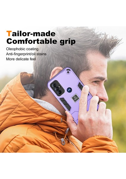 Motorola Moto G Play (2023) 4g Kılıf Kaymaz Telefon Koruyucu Kılıf-Mor (Yurt Dışından) fırsatları