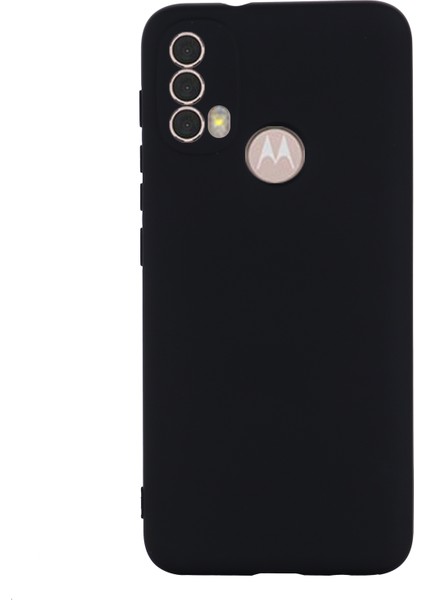 Motorola Moto E20/E30/E40 Sıvı Silikon Koruyucu Kılıf Çizilmez Ince Telefon Kılıfı Kayışlı-Siyah (Yurt Dışından) modelleri